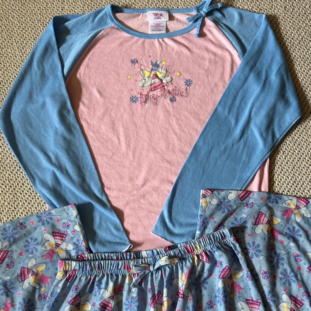 Pajamas Fairy-tastic girls new size XL polyester Total Girl long sleeves